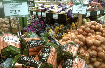 Retail Display of Carron Farms Products